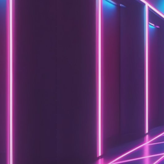 Retro Cyberpunk Grid Dance Removable Tapete (Naht)