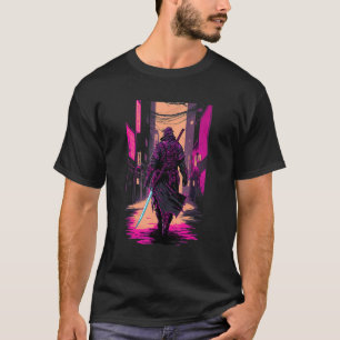 Retro Cyberpunk Samurai Japanisch Vaporwave Aesthe T-Shirt