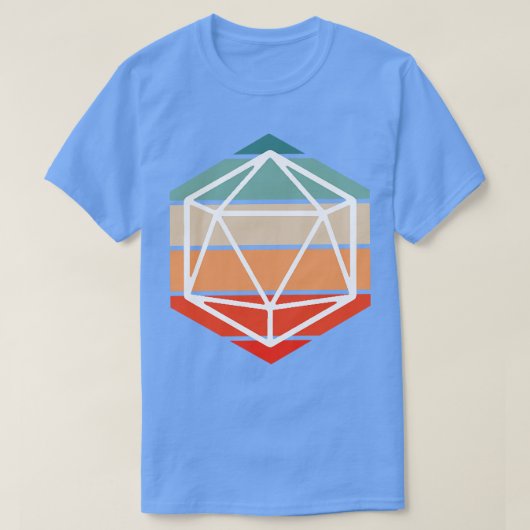Retro D20 T-Shirt (Design vorne)