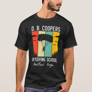 Retro D B Cooper Fallschirmspringer Akademie Db Co T-Shirt