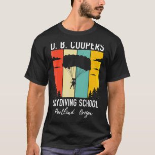 Retro D B Cooper Fallschirmspringer Akademie Db Co T-Shirt