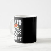 Retro D bis zur knochenhaften Skull-Hülle Kaffeetasse (Vorderseite Links)