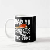 Retro D bis zur knochenhaften Skull-Hülle Kaffeetasse (Links)