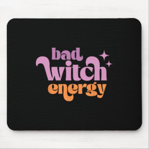 Retro D Hexe Energy Shirt Halloween Hexy Vibes Mousepad