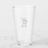 Retro Dabbing Fußball T-Shirt Design (2)_1 Glas (Rückseite)