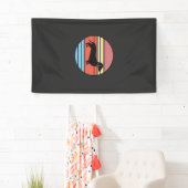 Retro-Dackel-Sonnenuntergangs-Vektor Banner (Insitu)