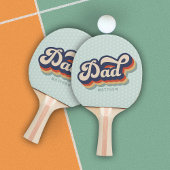 Retro Dad Custom Name Father's Day  Tischtennis Schläger