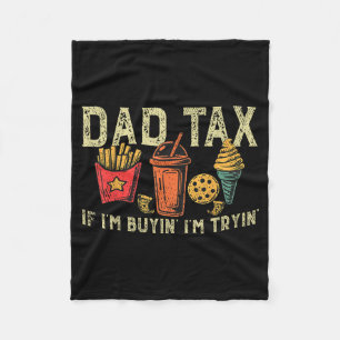 Retro Dad-Steuer Wenn ich kaufe, versuche ich es l Fleecedecke