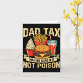 Retro Dad Tax Making Sure It's Not Ison Funny Fath Karte (Gelbe Blume)