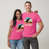Retro Daddy Dinosaur Daddysaurus Vater Day T-Shirt (Unisex)