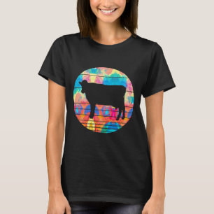Retro Dairy Kuh Vintager Stil - Malerei T-Shirt
