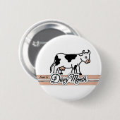 Retro Dairy Month Button (Vorne & Hinten)