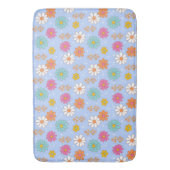 Retro Daisies Bath Mat Badematte (Vorderseite Vertikal)