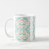Retro Daisies Birth Flower April Kaffeetasse (Links)