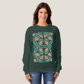 Retro Daisies Birth Flower April Sweatshirt (Vorne ganz)