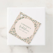 Retro Daisies Blumengrün Brautparty Custom Geschenkanhänger (Beispiel)