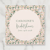 Retro Daisies Blumengrün Brautparty Custom Geschenkanhänger (Rückseite)