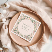 Retro Daisies Blumengrün Brautparty Custom Serviette