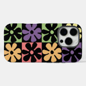 Retro Daisies der 1970er Case-Mate iPhone Hülle (Rückseite (Horizontal))