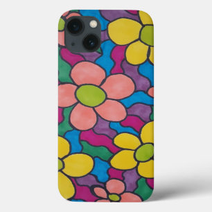 Retro Daisies farbenfrohe Printwerbung Case-Mate iPhone Hülle