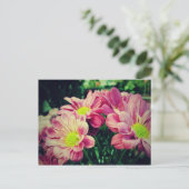 Retro Daisies II Postkarte (Stehend Vorderseite)