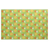 Retro Daisies Muster Green Stoff (Fat Quarter (45,7 x 55,9 cm))