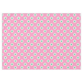 Retro Daisies rosa und grün Tischdecke (Vorderseite (Horizontal))