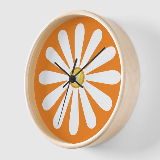 Retro daisorange uhr (Winkel)