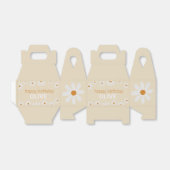 Retro Daisy Birthday Favor Box Geschenkschachtel (Ungefaltet)