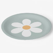 Retro Daisy Blue Paper Teller (Schrägansicht)