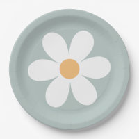 Retro Daisy Blue Paper Teller