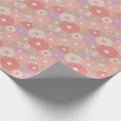 Retro-Daisy-Blume Geschenkpapier (Ecke)