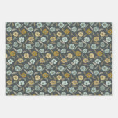 Retro Daisy & Blume Geschenkpapier Set (Vorderseite 2)