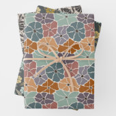 Retro Daisy & Blume Geschenkpapier Set (Beispiel)