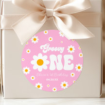 Retro Daisy Blume Groovy 1. Geburtstag Party
