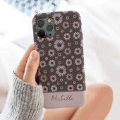 Retro Daisy Blume Personalisiert mit Name Floral Case-Mate iPhone Hülle