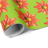 Retro Daisy Blume Spring Summer Garden Hippie Geschenkpapier (Rolleneckpunkt)