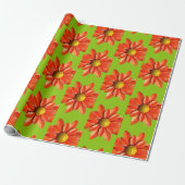 Retro Daisy Blume Spring Summer Garden Wedding Geschenkpapier (Ungerollt)