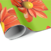 Retro Daisy Blume Spring Summer Garden Wedding Geschenkpapier (Rolleneckpunkt)