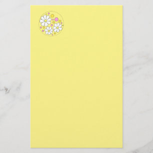 Retro Daisy Blume Stationery Briefpapier