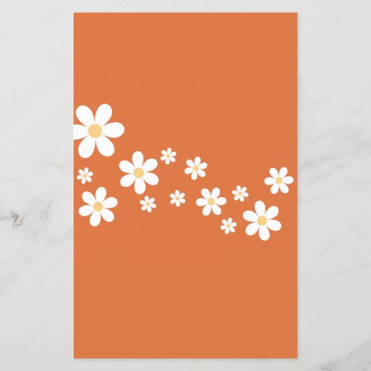 Retro Daisy Brautparty Game Flyer (Hinten)