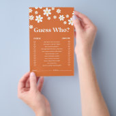 Retro Daisy Brautparty Game Flyer (Handgriff)