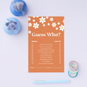 Retro Daisy Brautparty Game Flyer (Einzeln)