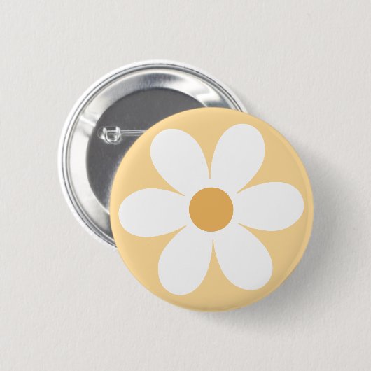Retro daisy button (Vorne & Hinten)
