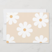 Retro Daisy Dazed & Verlobt Junggeselinnen-Abschie Einladung (Rückseite)