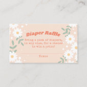 Retro Daisy Festival Diaper Beilage Karte (Vorderseite)