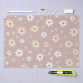 Retro Daisy floral Muster Boho Dekorative Seidenpapier (Handwerk)