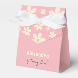 Retro Daisy floraler Kindergeburtstag Geschenkschachtel