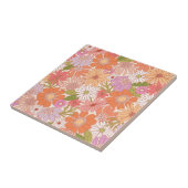 Retro Daisy Garden Fliese (Seite)