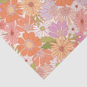 Retro Daisy Garden Seidenpapier (Detail)